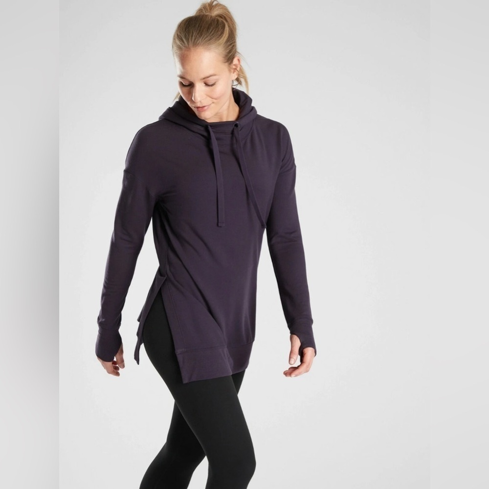 Athleta Sayulita Hoodie Royal Plum Size Small